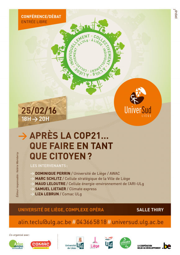 Affiche conférence post COP21